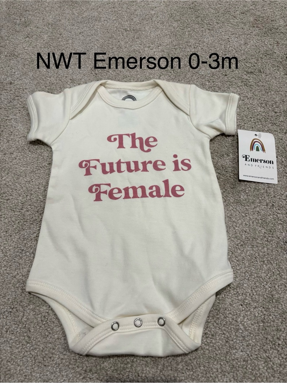 Emerson and Friends Onesie "The Future is Female"